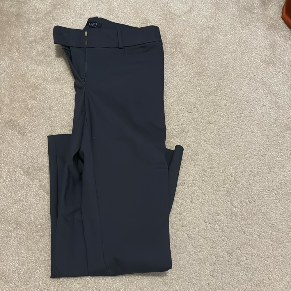 Loft light navy dress pants curvy waist size 00